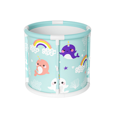 婴儿游泳桶家用泡澡桶宝宝可折叠