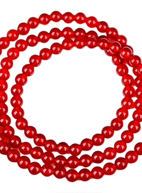 【送证书】高品质天然红玛瑙手串