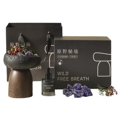 原野秘境香薰礼盒高级感扩香石家用无火香氛摆件送礼香薰乔迁礼物
