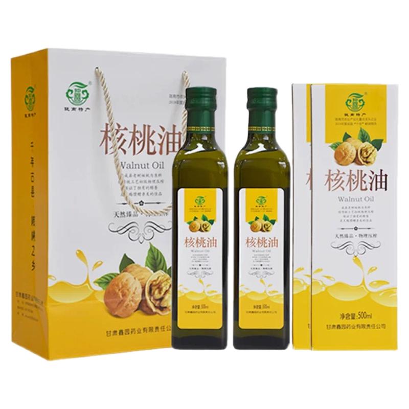 甘滋正隆冷榨一级核桃油500ml