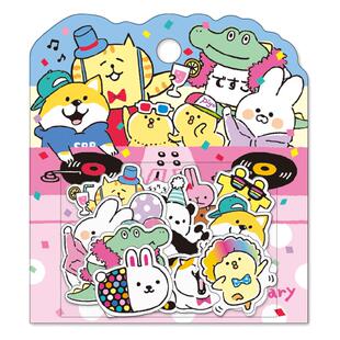 日本mind wave贴纸包30周年系列30th人气角色咕噜猫柴犬吱吱豆兔子muu酱可爱卡通儿童贴画手帐日记装饰拼贴