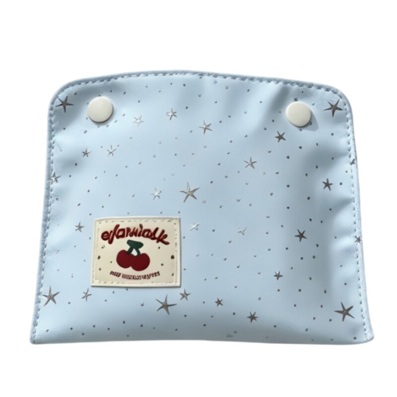 可爱大容量手腕按扣卫生巾收纳包