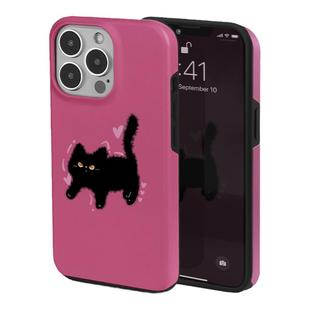 COOSKINiPhone17 Pro Max炸毛猫咪粉色16可爱圆边14磨砂卡通适用plus全包菲林苹果15防摔二合一防摔手机壳