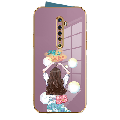 opporeno2软胶少女保护壳