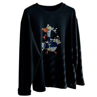 韩版卡通印花减龄德绒圆领长袖T恤女宽松亲肤保暖打底衫冬季新款