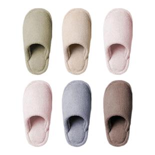 5双装高端家用招待客人棉拖鞋男女情侣秋冬室内家居防滑静音拖鞋