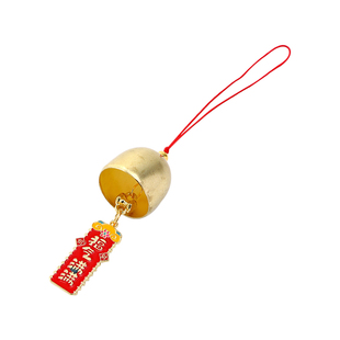 星语 年宵节·金色小风铃挂件中式金属铃铛福桶花束挂饰花艺配件