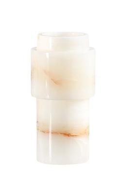 简约轻奢天然玉石花器摆件