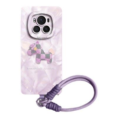 发财小马！送手提挂绳液态硅胶壳