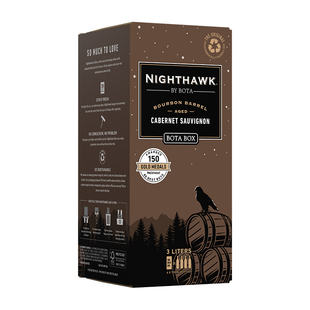 勃塔夜鹰波本橡木桶陈酿赤霞珠红葡萄酒3L口粮红酒美国进口送礼