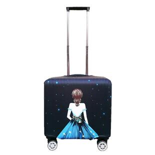 18寸20寸空姐登机箱小横款方形行李箱保护套斑马火烈鸟旅行防尘套