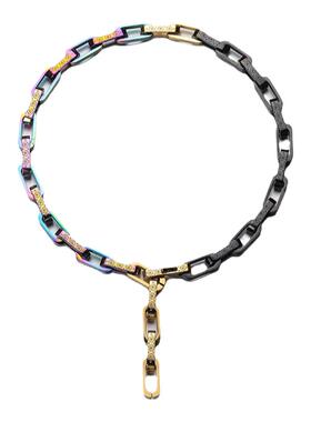 阿男钛钢淬火男项链不掉色