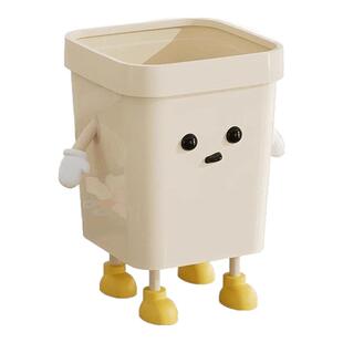 可爱小白ins风垃圾桶高颜值客厅卧室厕所大号卡通创意可爱卫生桶