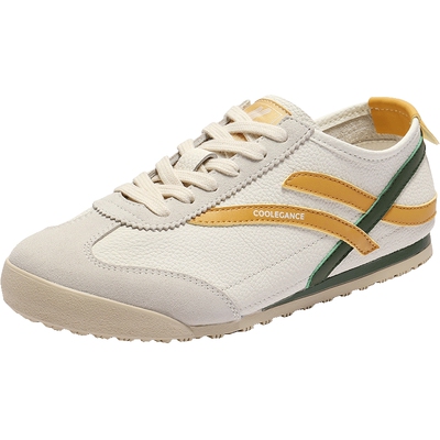 百丽女鞋子复古薄底德训鞋女夏季新款帆布鞋运动休闲鞋D8H1DBM5