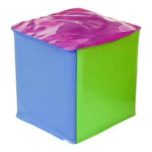 可插卡骰子英语教具单词识字游戏道具趣味方块大色子玩具早教多色