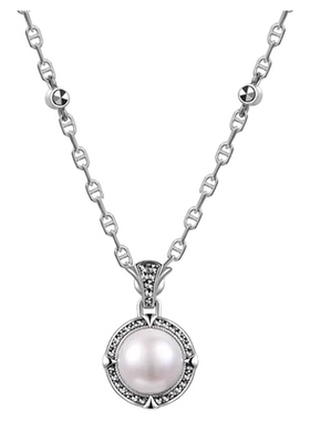 MGS/曼古银珍珠项链时尚锁骨链