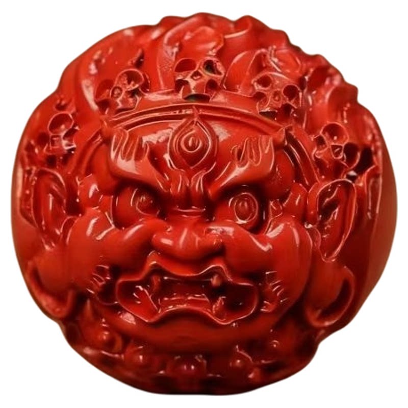 朱砂红砂大黑天散珠隔珠顶珠