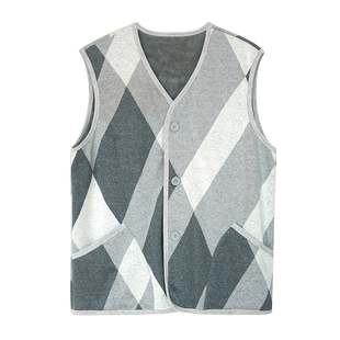 帝日斯诺男士保暖马甲冬季加绒加厚开襟背心运动打底坎肩