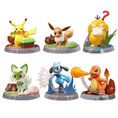 布鲁可精灵宝可梦积木人手办摆件