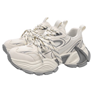 马克华菲男鞋2025新款老爹鞋男士透气增高鞋子冬季流行运动休闲鞋