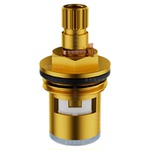 水龙头阀芯黄铜通用厨房单冷热耐高温快开水龙头内芯三角阀配件