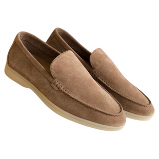 2026新款lp乐福鞋男士鞋休闲平底一脚蹬麂皮单鞋英伦风懒人男鞋