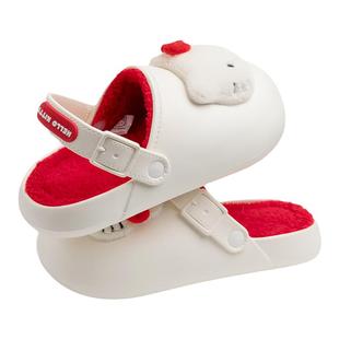 凯蒂猫正版IP联名包头棉拖鞋女秋冬保暖防滑可爱棉拖鞋女三丽鸥ip