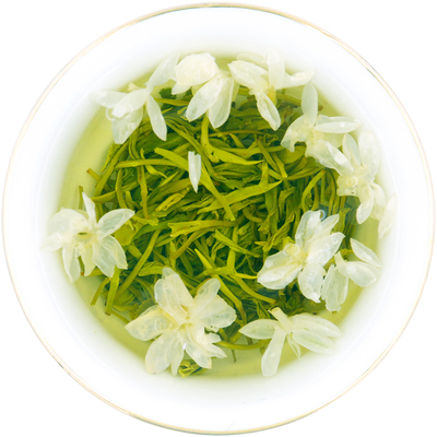 茉莉花茶炒花飘雪浓香型花毛峰