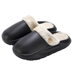 防水棉拖鞋男款可拆卸内胆冬季2026新款防滑防臭家居室内棉鞋外穿