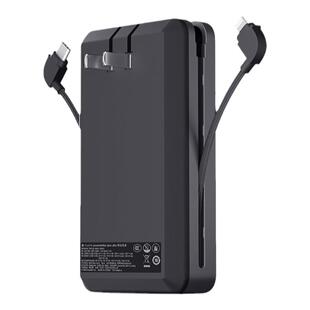 【3C认证可上飞机】mophie摩尔菲自带线充电宝充电器带插头三合一快充10000毫安移动电源适用手机平板