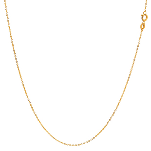 钛钢O字银色素项链可穿无吊坠镀金不掉色锁骨链18K黄金色链子女款