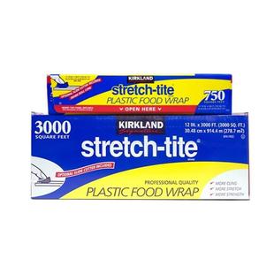 现货美国进口KIRKLAND 750尺costco大卷食品保鲜膜231米带切割器