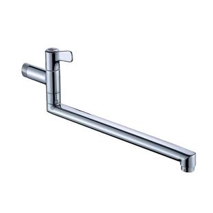 黄铜主体加长拖把池水龙头单冷入墙式横式旋转拖布池厨房接头家用