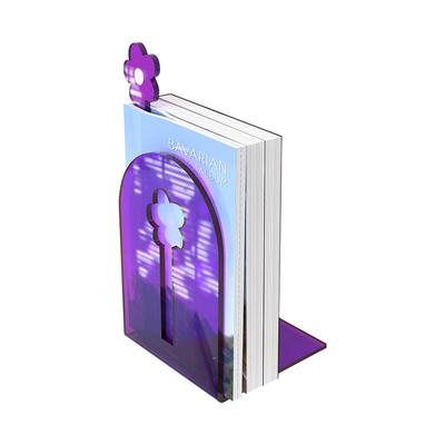 亚克力彩色书立架杂志桌面收纳