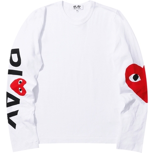 IT CDG PLAY COMME des GARÇONS川久保玲女装长袖T恤潮流爱心印