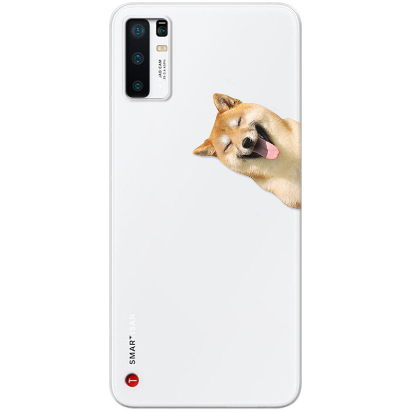 透明搞怪柴犬适用坚果手机壳软