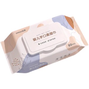 80抽现货大包婴儿湿巾母婴适用湿纸巾口手巾婴儿手口湿巾