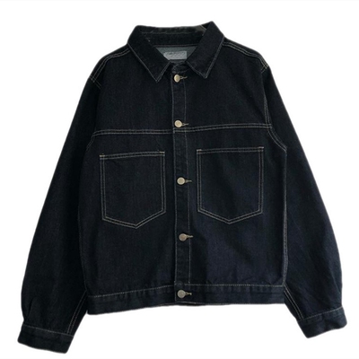 韩版宽松风竹节棉短外套秋新品