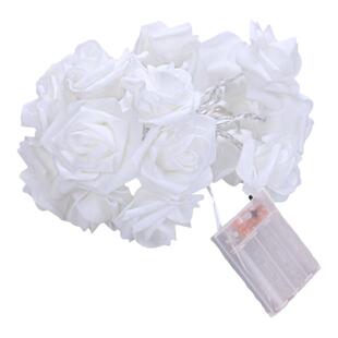 led灯串发光玫瑰花永生粉色少女心网红主播浪漫房间装饰室内布置