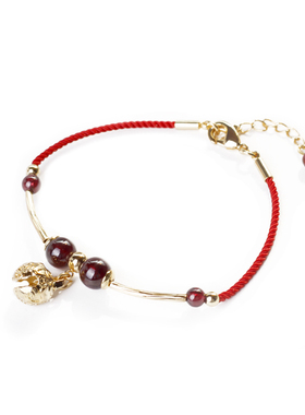 本命年红绳手链女韩版新年铃铛