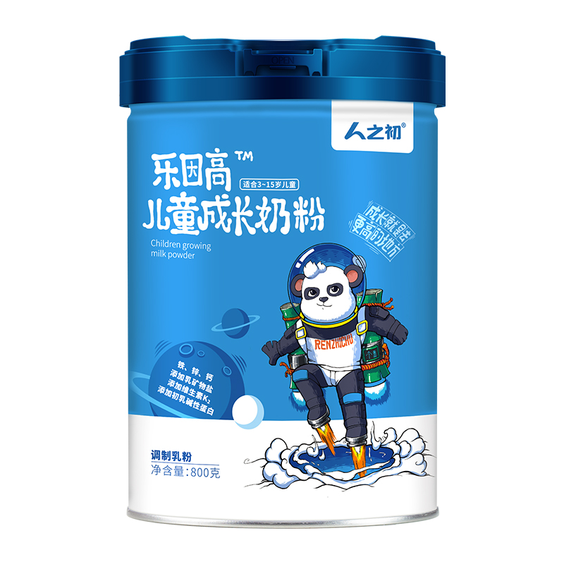 人之初儿童加护乐因高4段学生成长牛奶粉800g 3-7-15岁旗舰店官网