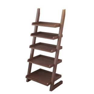 全实木梯形书架置物架家用卧室客厅现代北欧学生多层靠墙简易书柜