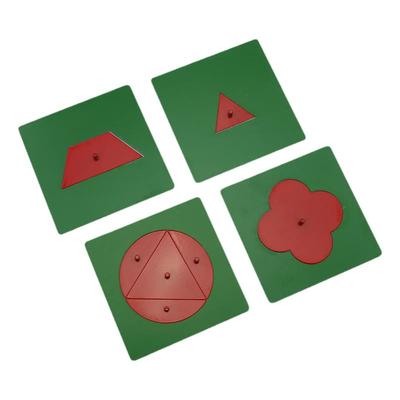 蒙氏数学教具四方五圆嵌板橱