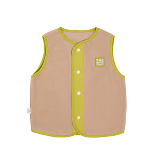柠檬宝宝儿童马甲摇粒绒男女童外穿坎肩加厚2025秋装上衣保暖背心