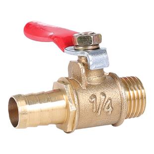 红柄球阀内牙气动开关2 3 4分内外丝放气阀1/4放水宝塔小阀门全铜