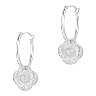 CINNLER「晚山茶呓语」拉丝设计耳环耳圈原创简约高级感小众耳饰