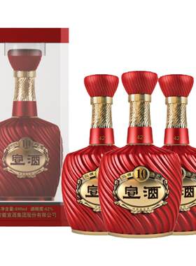 整箱4瓶宣酒宣10纯粮酒