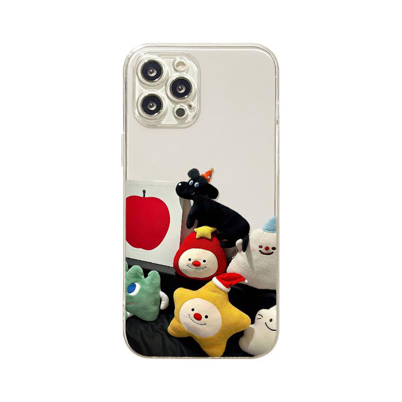 benefit可爱萌萌毛绒玩偶16适用于iphone15promax苹果15PRO手机壳13新款14套12小众11透明xsmax硅胶xr防摔8p7