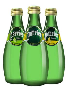 perrier法国进口青柠苏打水饮料