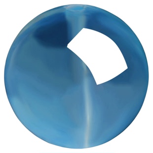 9A天然冰种海蓝宝散珠子魔鬼蓝隔珠手串diy水晶手链单珠和田玉